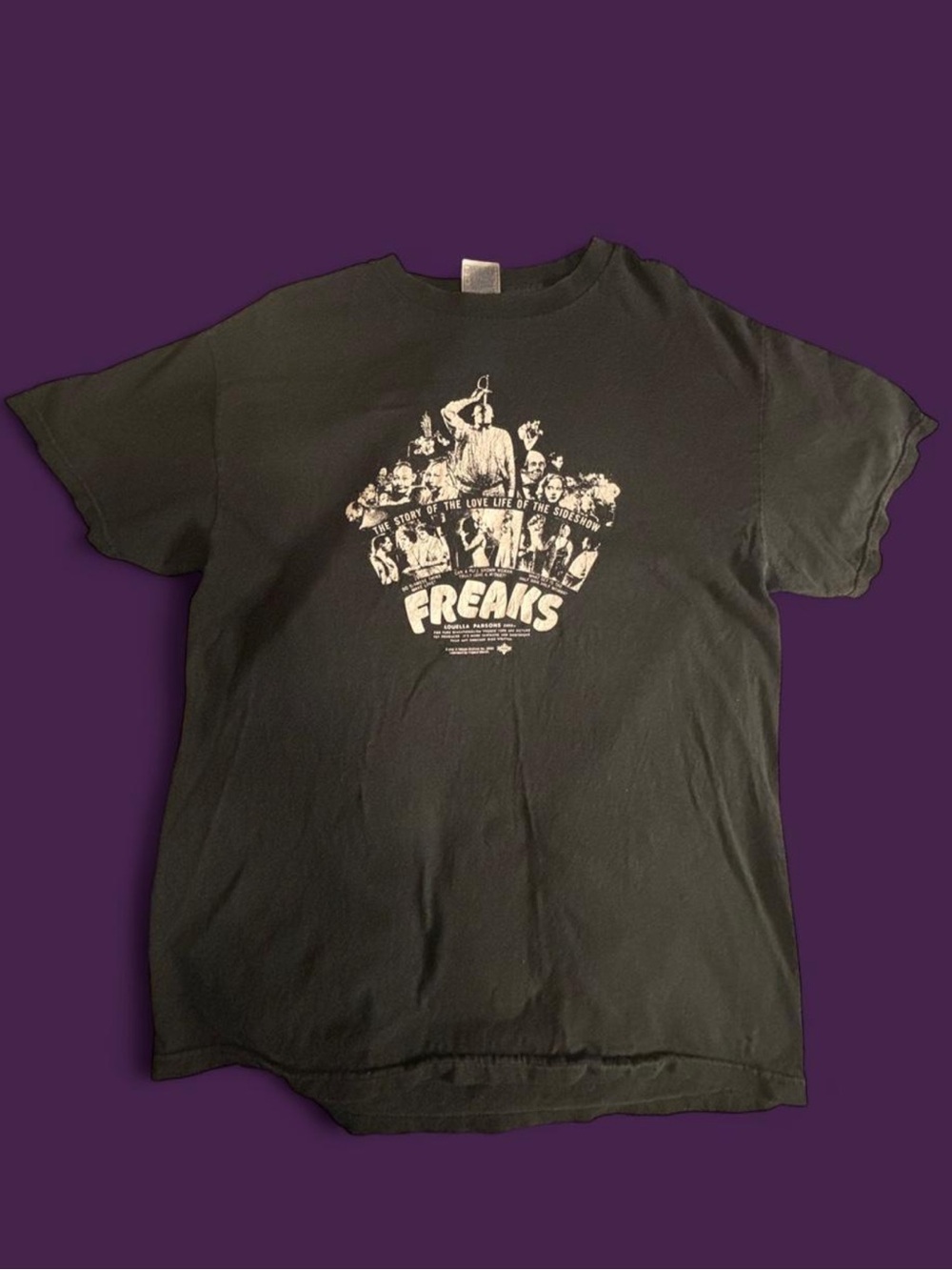 Vintage 2006 Freaks Movie Graphic T-Shirt Tennessee River Black Horror Tee